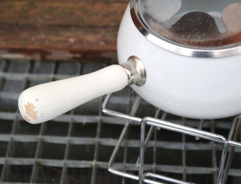 Fondue Bourguignonne Pfanne mit Steinplatte Kaufen auf Ricardo