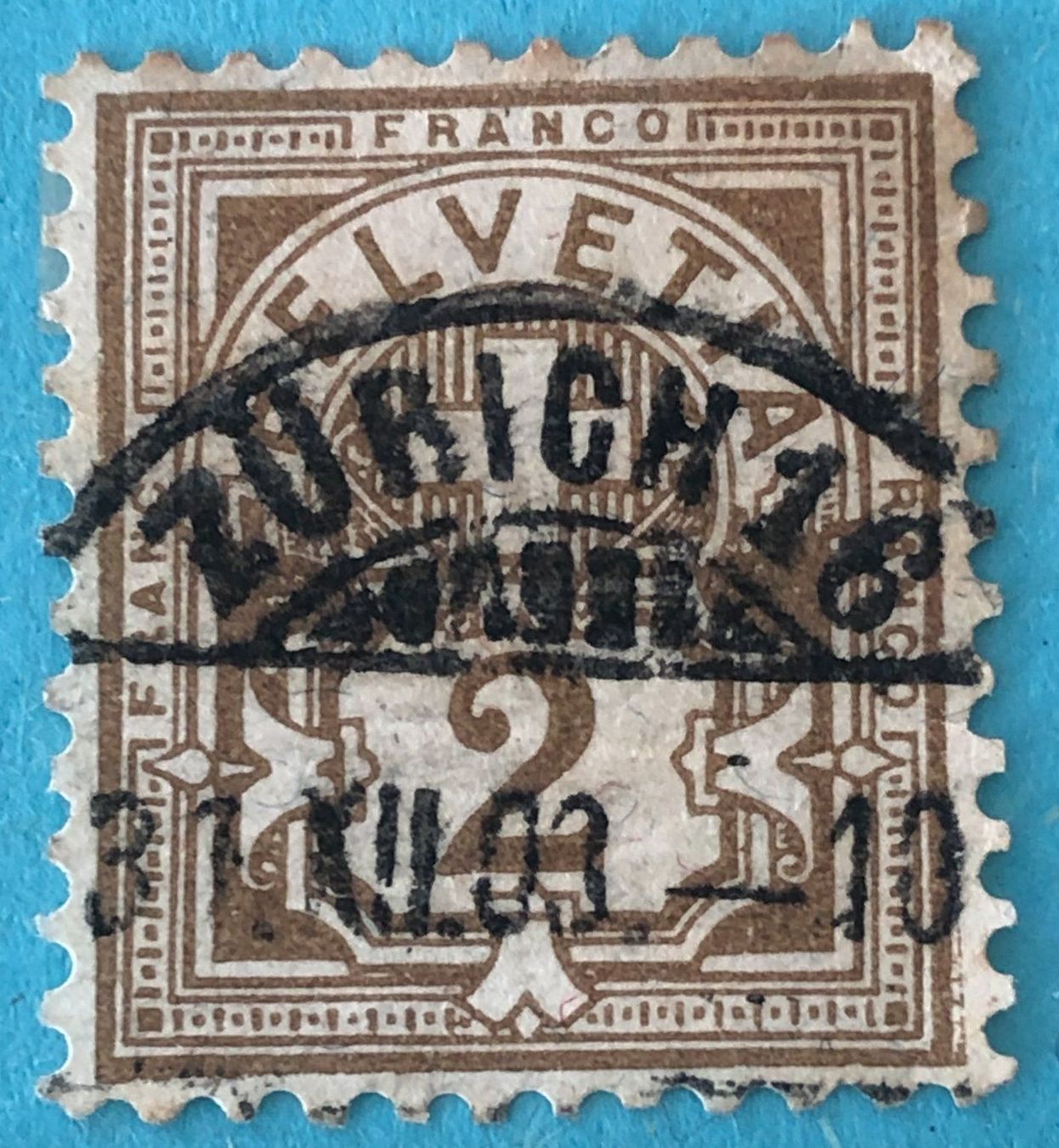 Tutti i francobolli: Ziffermuster mit Vollstempel Zürich – Usato da Aarau venduto da Billa007