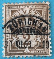 Ziffermuster mit Vollstempel Zürich
