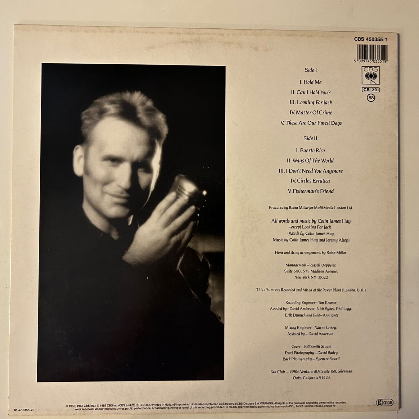 Dischi in vinile: Colin James Hay - Looking For Jack Schallplatte, Top! – Usato da Aesch BL venduto da BernisFlomi 1