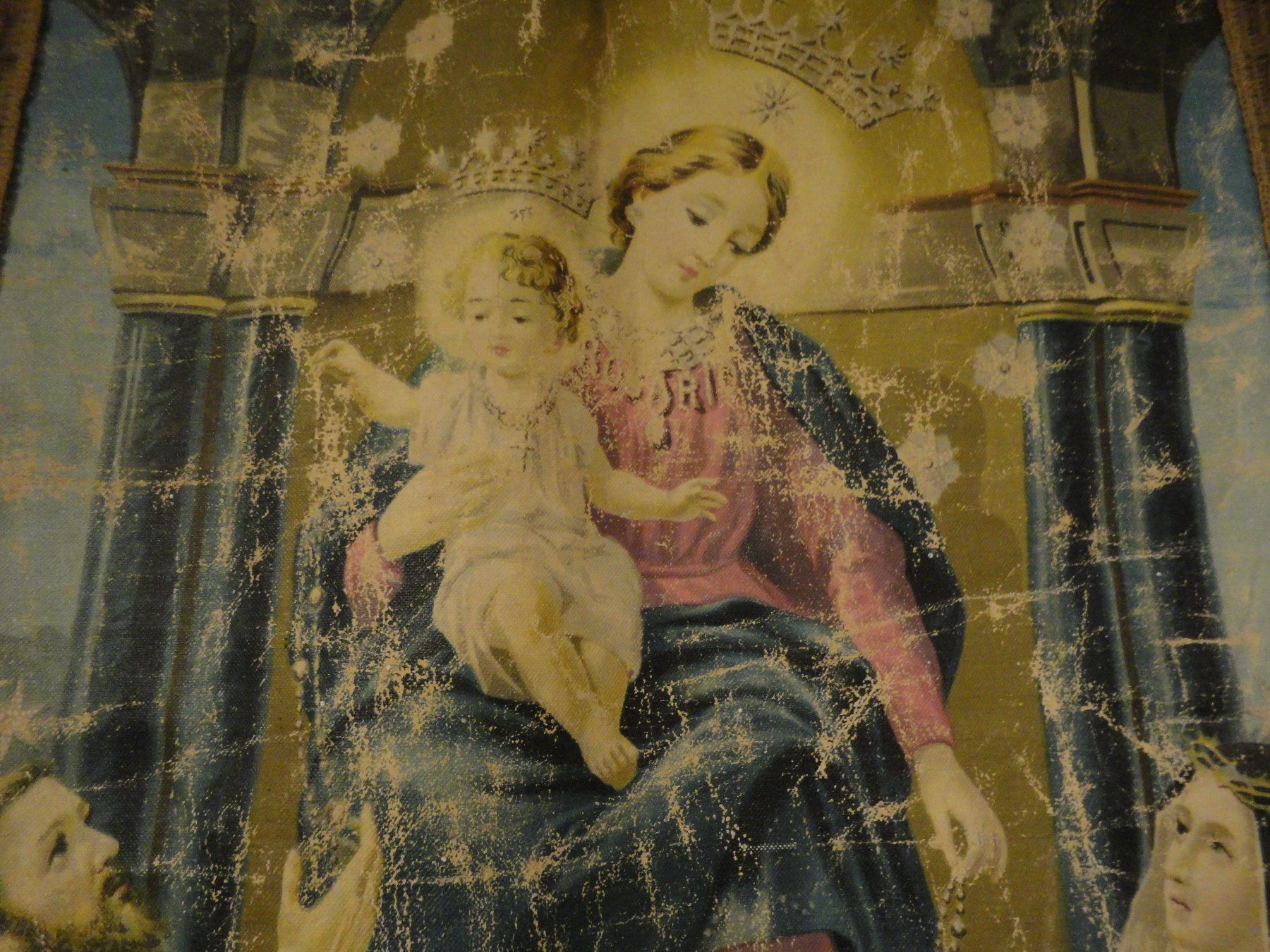 Dipinti: Gemälde Maria mit Jesuskind – Usato da Bischofszell venduto da Joachim-115 2
