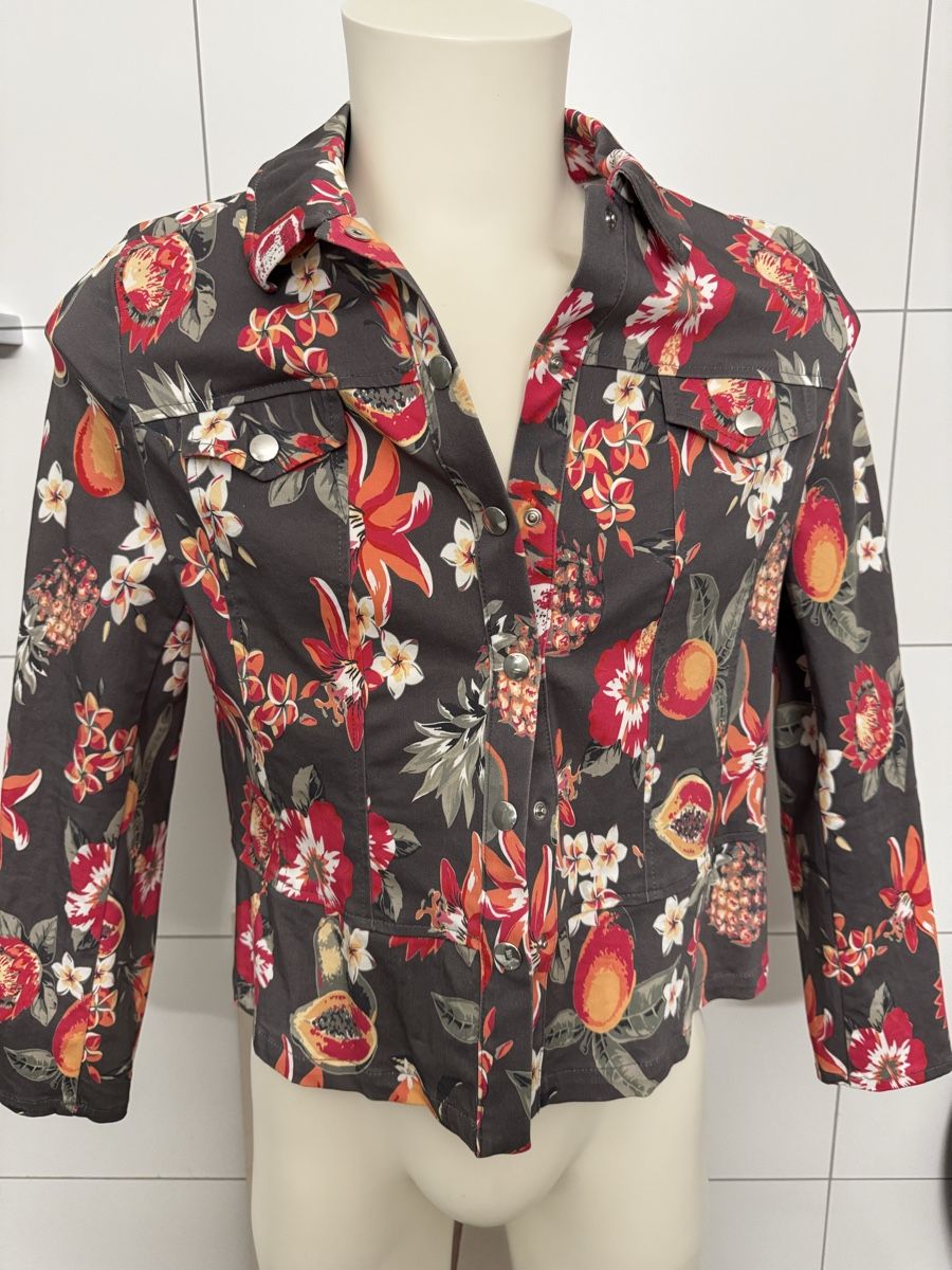 Walder Giacche: Frank Walder Sommer Jacke mit Blumenmuster – Nuovo (secondo la descrizione) da Biberist venduto da Mi58