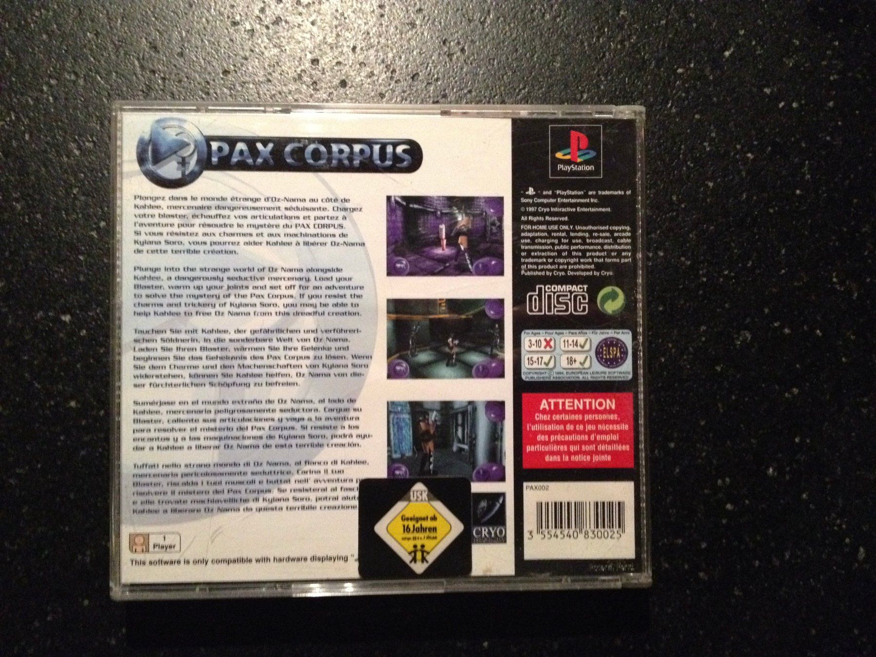 Spiele: game - PS 1 - Pax Corpus – Gebraucht aus Vuiteboeuf von broticaire 1