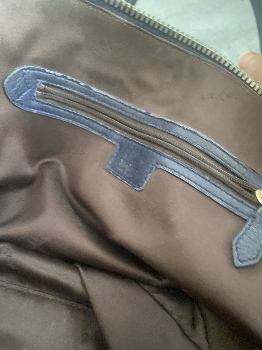Max Mara Borse da donna: Max Mara sac à main cuir bleu marine – Usato da Brügg BE venduto da nou_8ht9 3