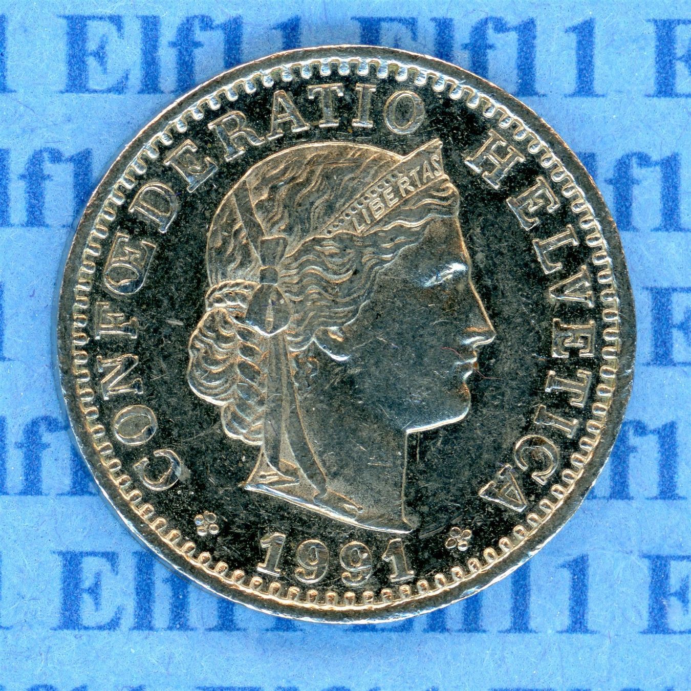 Tutti le monete: CHF___0.20 1991 -vz 20 Rappen – Usato da Widnau venduto da Elf11