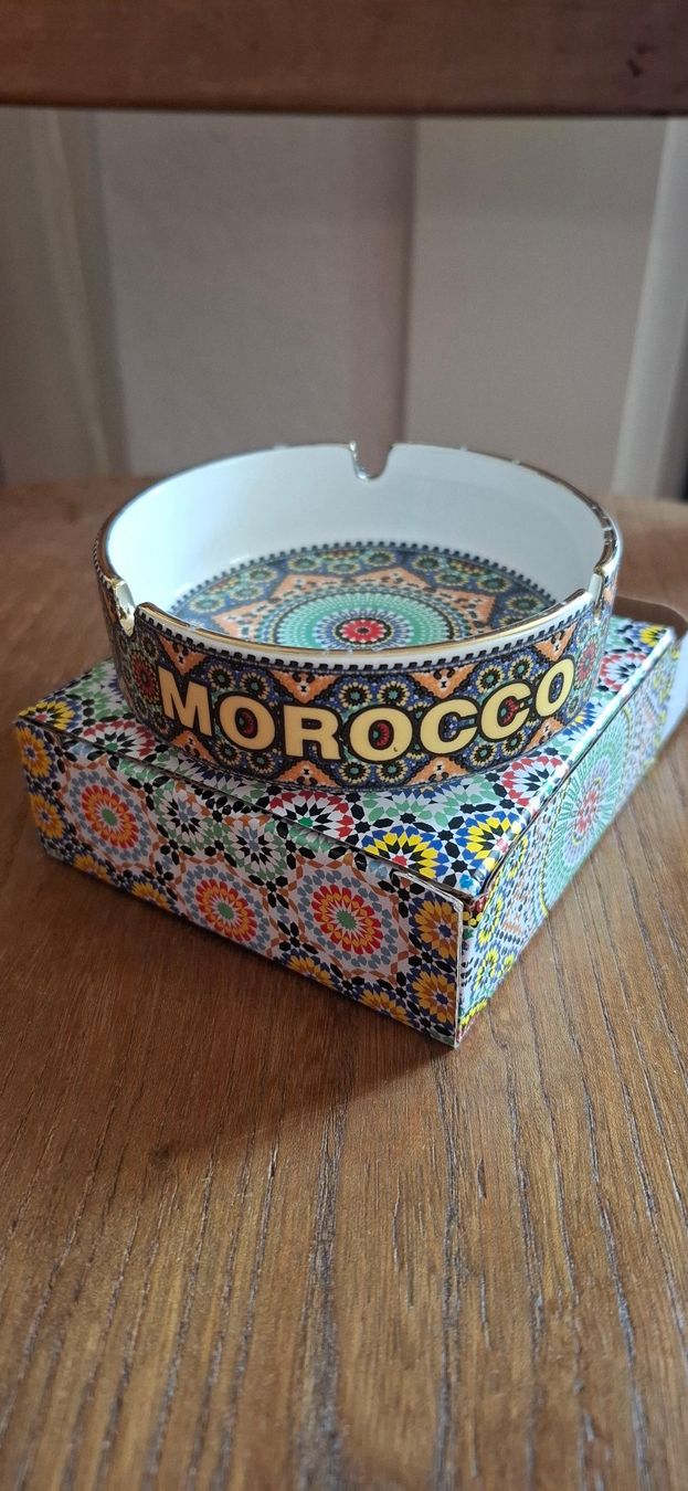Portacenere: cendrier, mosaïque, morocco – Nuovo e nell'imballaggio originale da Lausanne venduto da GeoTrouvetou1952 1