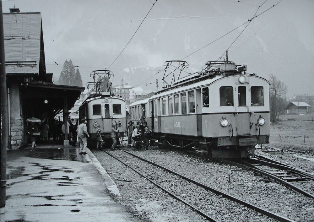 LES DIABLERETS Bahnhof, Gare avec train Kaufen auf Ricardo
