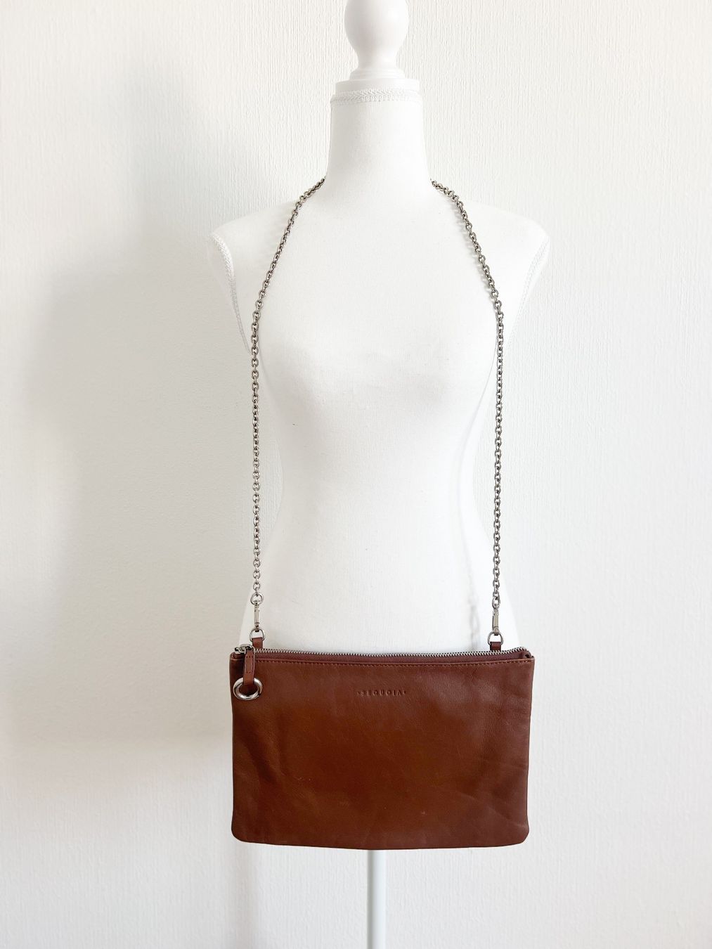 Borse da donna: Sac pochette SEQUOIA terracotta – Usato da Lausanne venduto da Greenbyaudrey