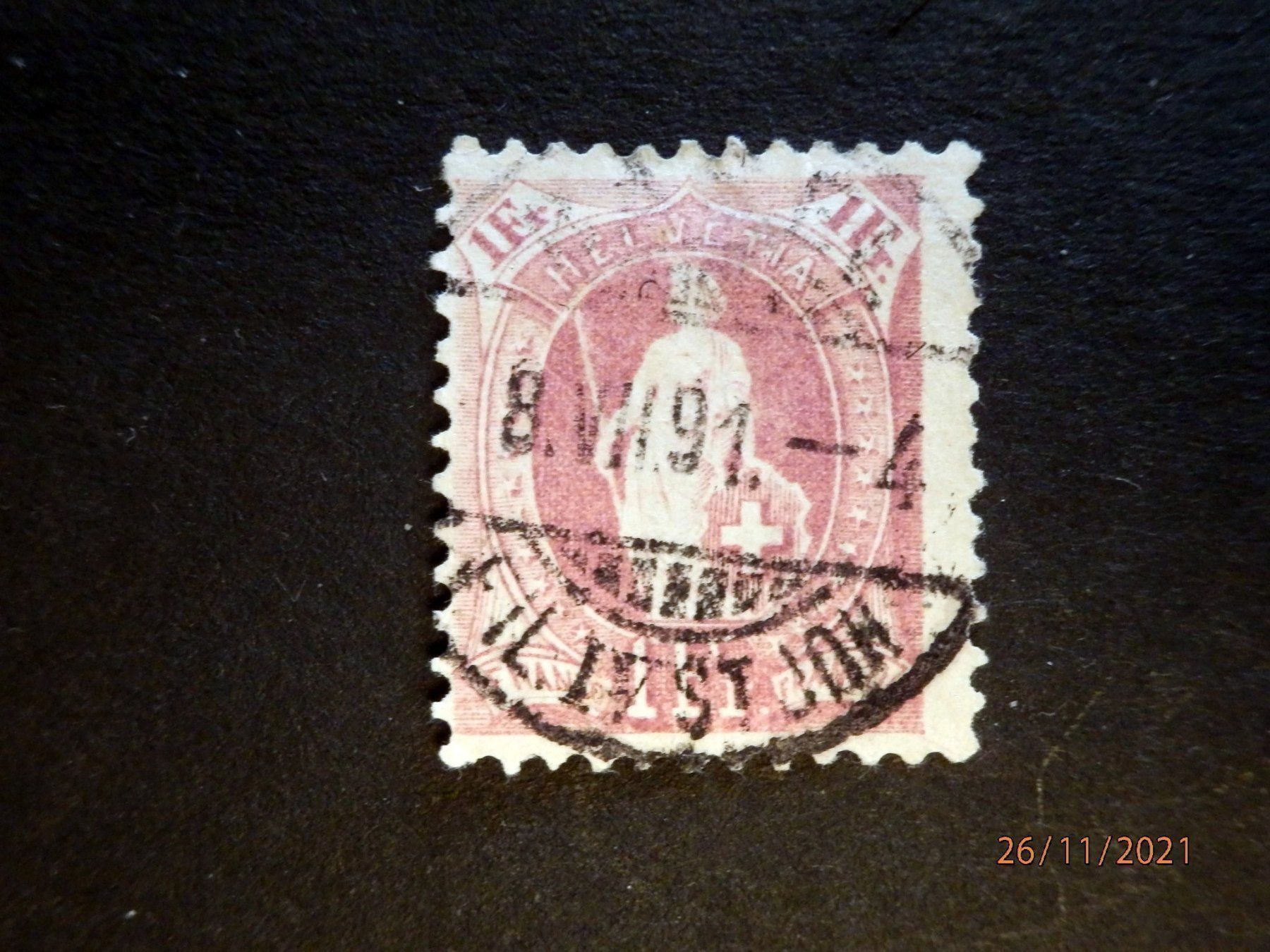 Tutti i francobolli: ZNr.71A, Vollstempel, Basel, 8. VII. 91 – Usato da Ueberstorf venduto da dinbau
