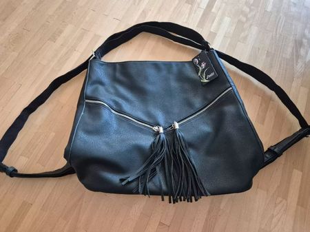 Handtasche & Rucksack in Einem, Lookit, Schwarz, Neu