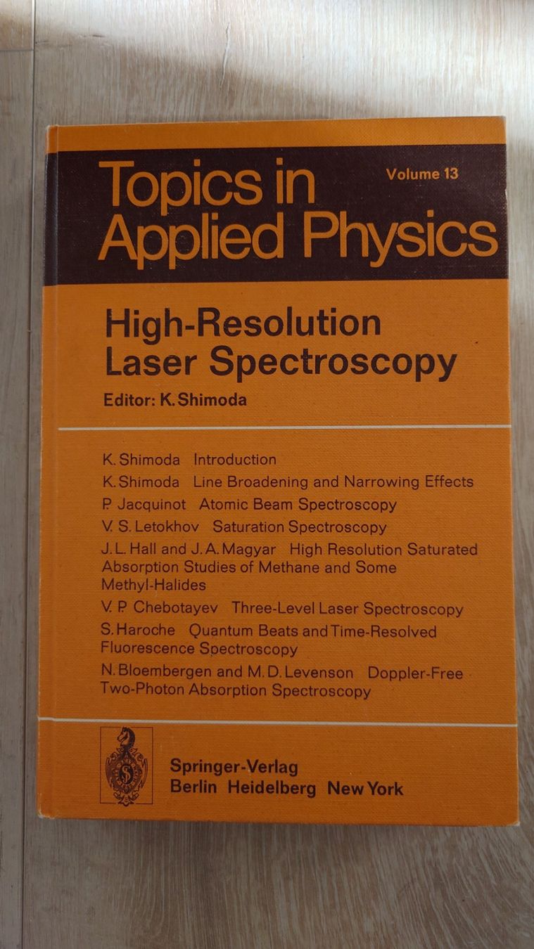 Libri: High-Resolution Laser Spectroscopy - Shimoda – Usato da Rheinau venduto da Nachtflug8