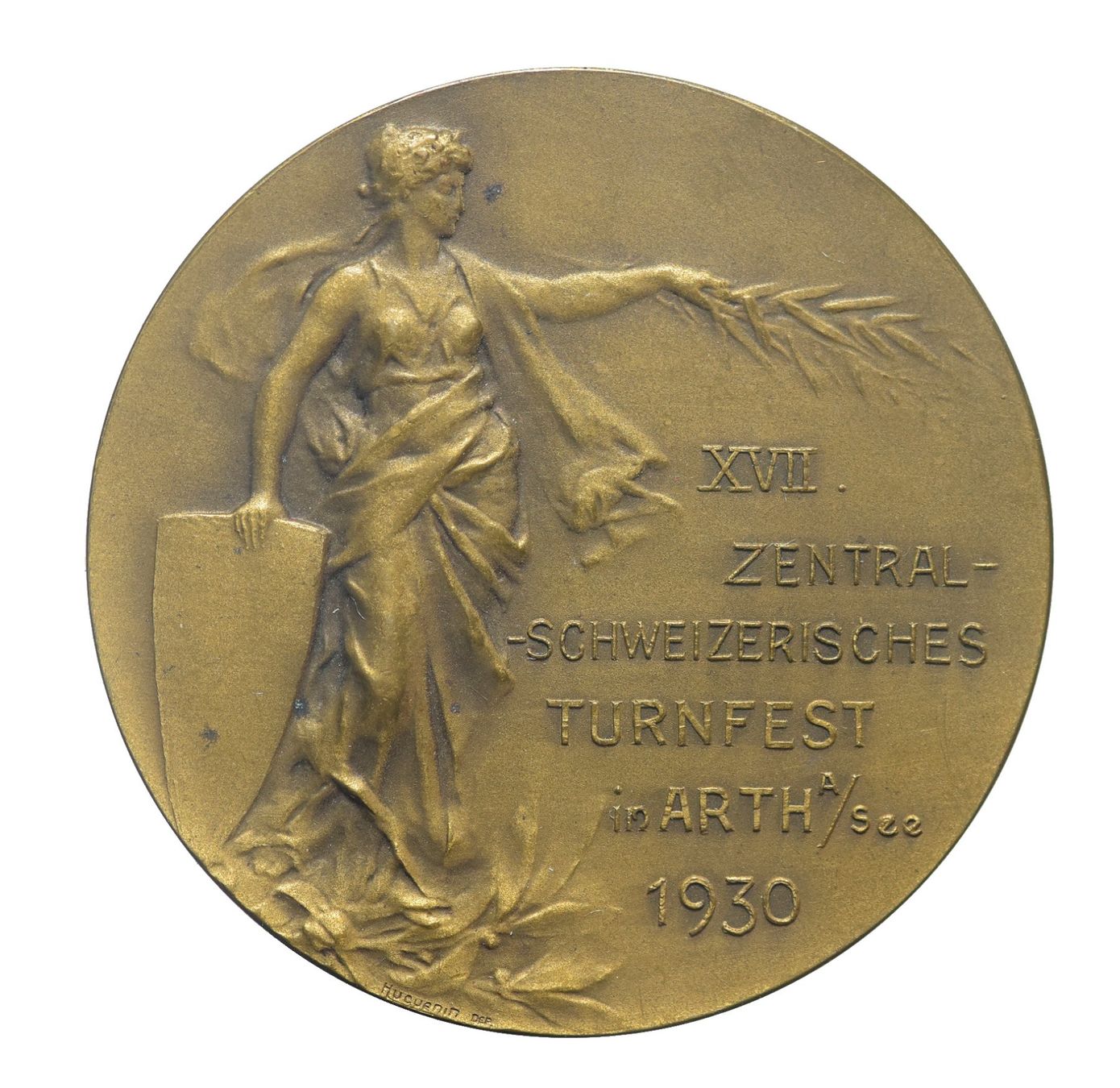 a Schwyz Bronzemedaille 1930 Turnfest Arth am See (Gebraucht) in
