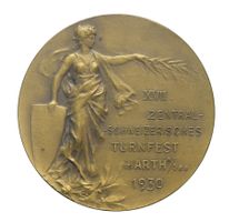 a- Schwyz, Bronzemedaille 1930, Turnfest, Arth am See
