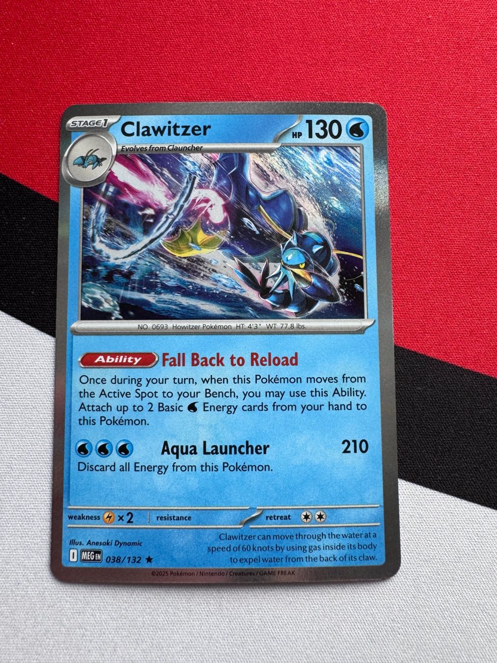 Pokémon Carte collezionabili: Pokémon TCG - Clawitzer Holo (MEG038) Mega Evolution EN – Nuovo (secondo la descrizione) da Oberwil BL venduto da Chelsea26