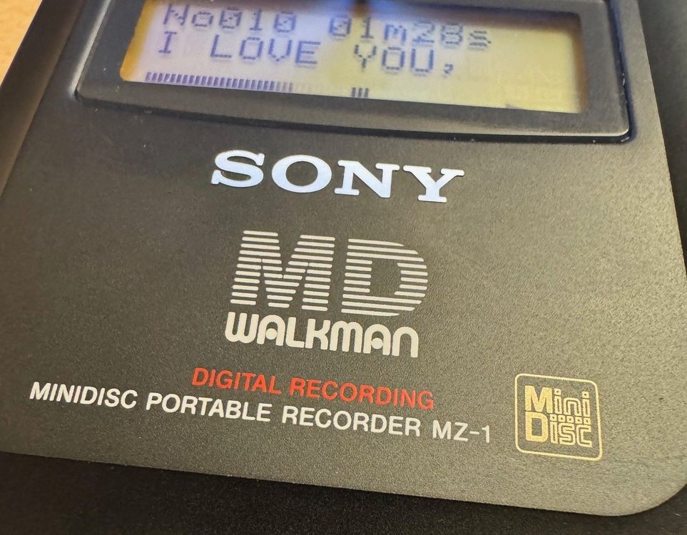 Sony MZ-1 MiniDisc Recorder Portable MD Walkman (Gebraucht) in Kiesen ...