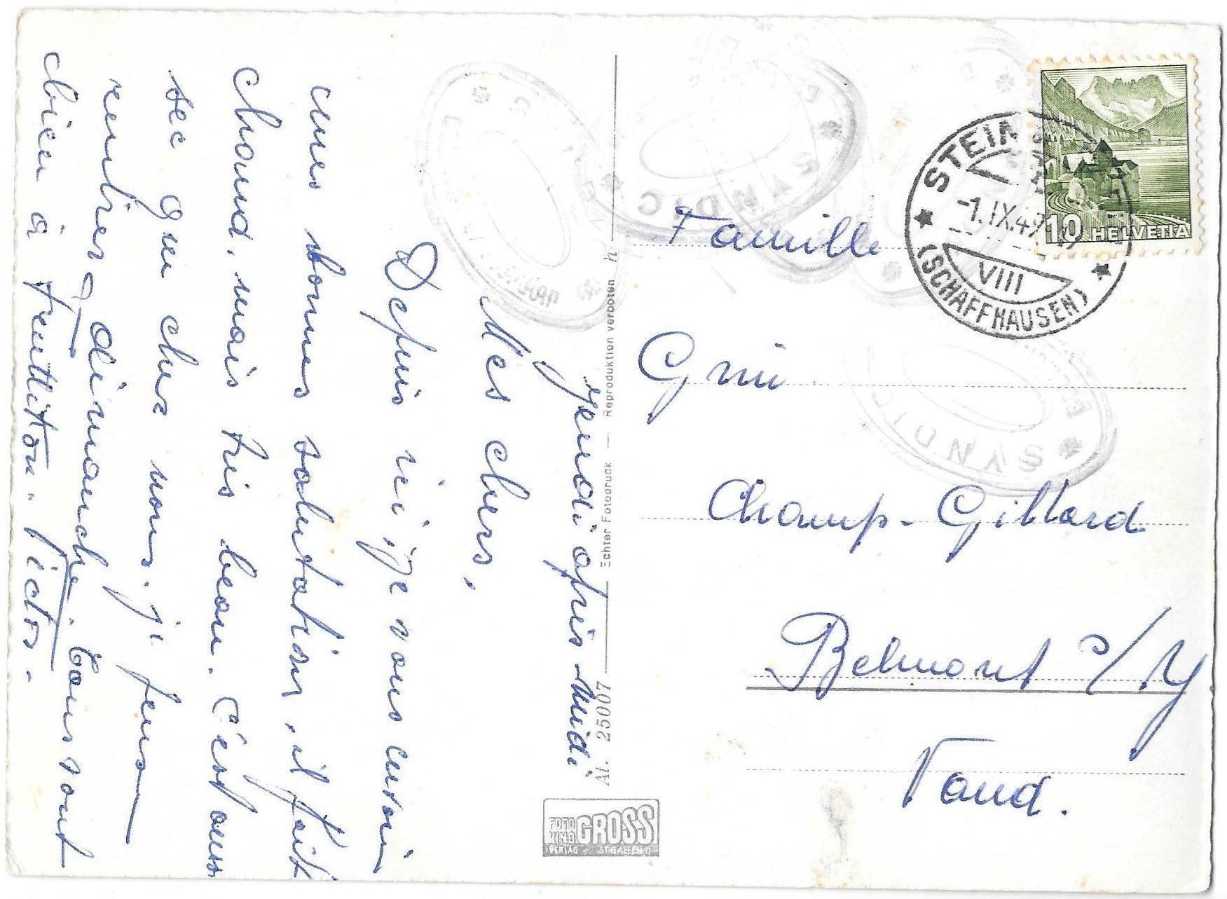 Cartoline postali: Stein am Rhein Untertor – Usato da Olten venduto da clotaldi 1