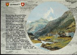 ZERMATT mit Matterhorn *Prato-Borni*