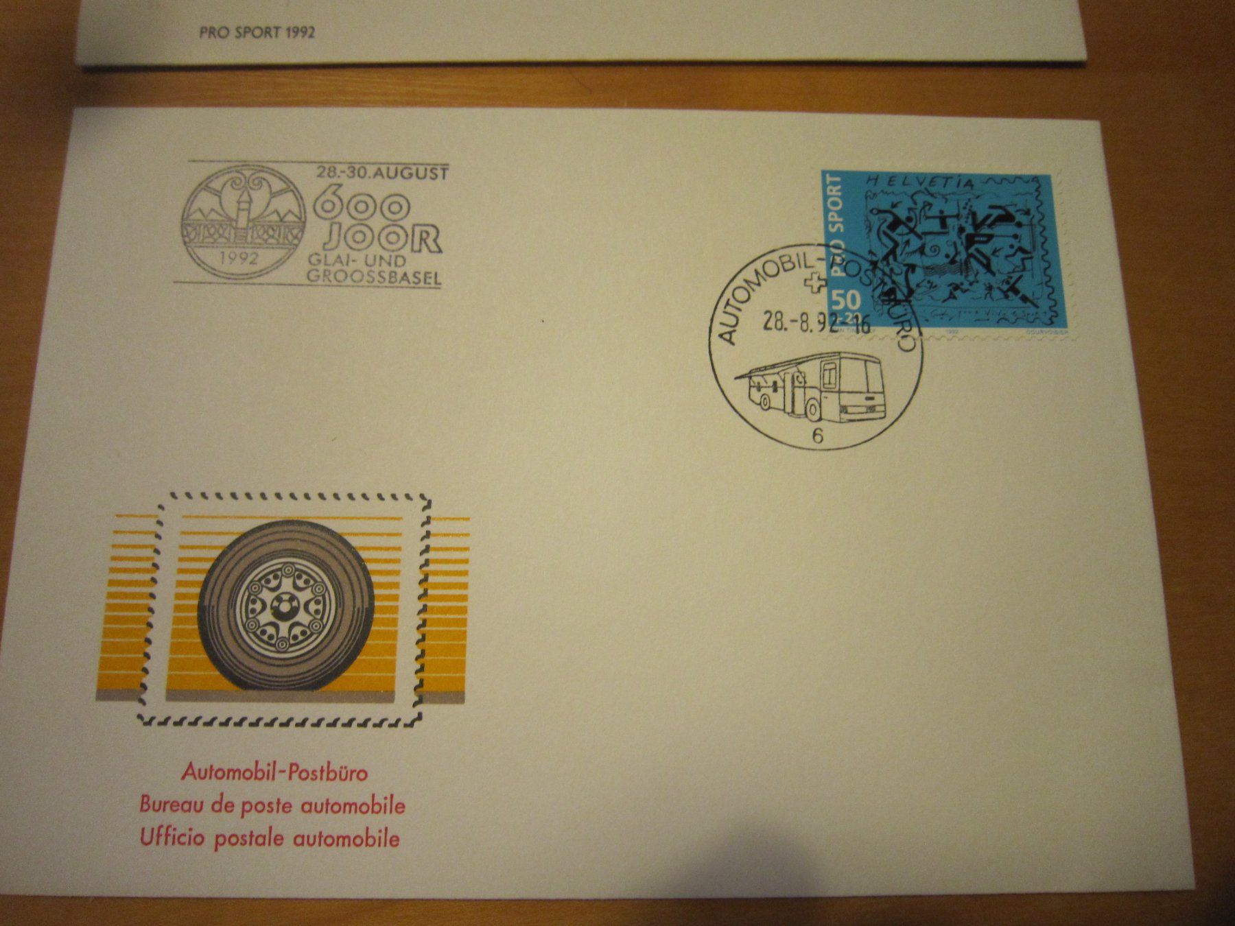 Tous les timbres: 1992 FDC und APB 600 Ja Klei und Grossbasel – D'occasion à Gordola par Polentaefung 2