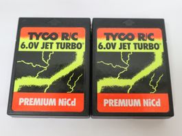 Tyco 2x 6 V Jet Turbo Akku Restposten neu geprüft voll