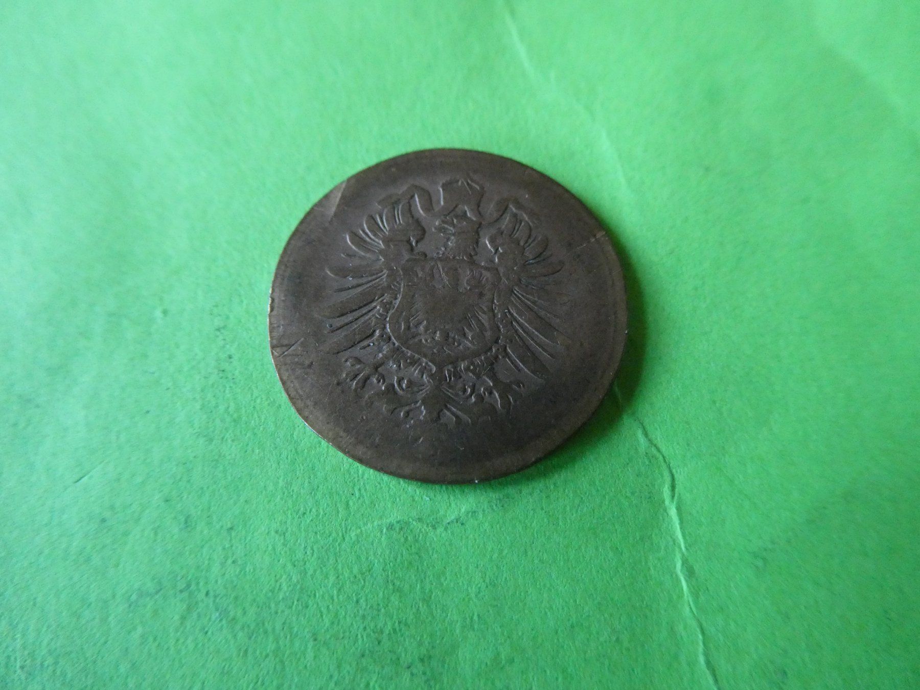 Alle Münzen: Dt. Reich 1876, 2 Pfennig – Gebraucht aus Hinterforst von Rohusri 1