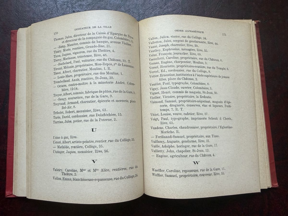 Bücher: Nyon à travers les siècles - Guide & Indicateur (1ère éd.) – Gebraucht aus Fribourg von Ardoffel 5