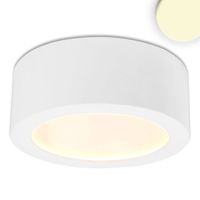 LED Aufbauleuchte, Weiss, 17 cm Ø