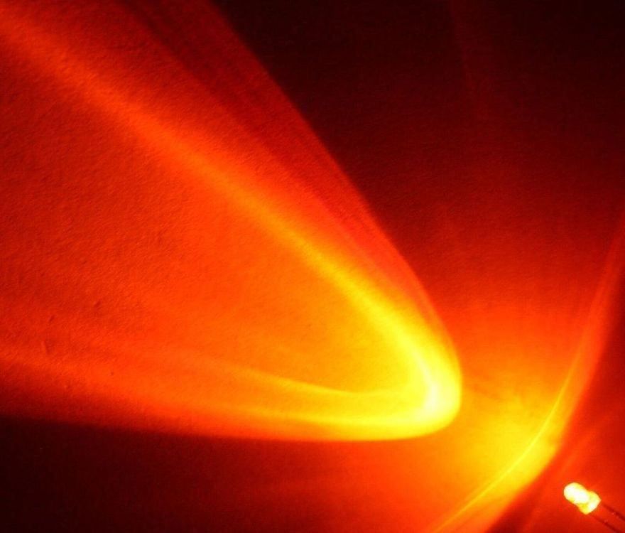 Elektronikbauteile: Flacker-LED orange 12V verkabelt, 5+5=10 – Neu (gemäss Beschreibung) aus Luzern von Salefactory
