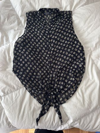 Chemise sans manches Brandy Melville motif fleurs taille U