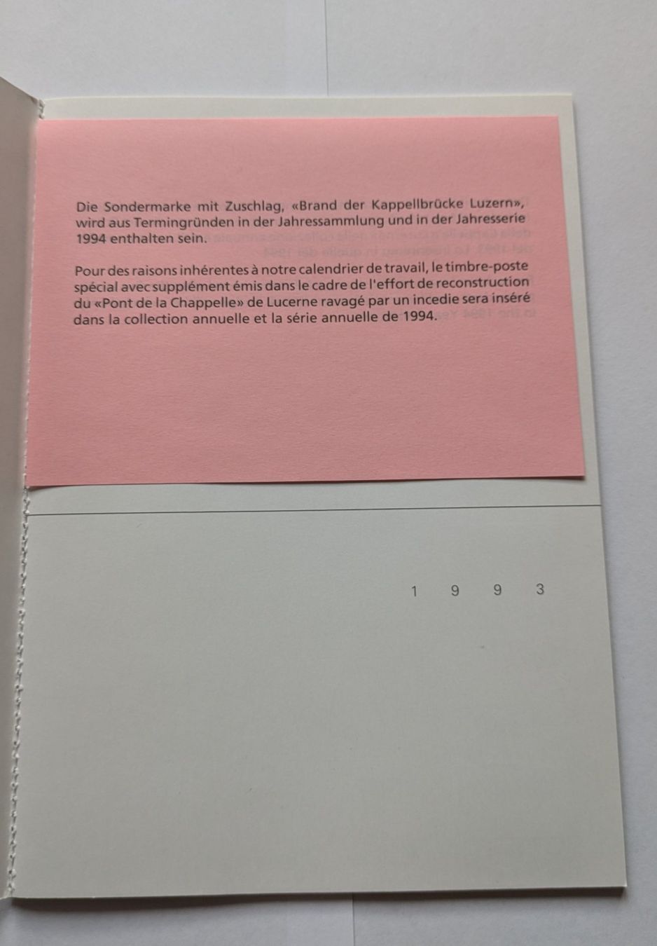 Tutti i francobolli: PTT carnet de timbres 1993 – Nuovo (secondo la descrizione) da Estévenens venduto da Rockingirl 1