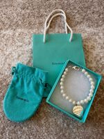 RETURN TO TIFFANY & CO PERLEN ARMBAND MIT SILBER HERZ