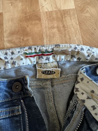 Jeans PLEASE strappati estivi taglia 38