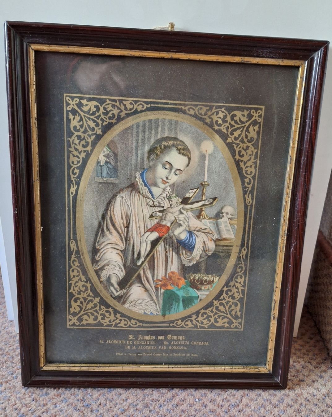 Poster & Bilder: Bild, Heiliger Aloysius von Gonzaga – Gebraucht aus Winterthur von Goldpipau