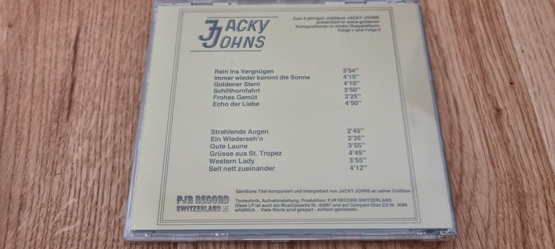 CD: CD: Jacky Johns - Goldene Kompositionen Folge 1 – Usato da Lachen SZ venduto da allesweg78 1