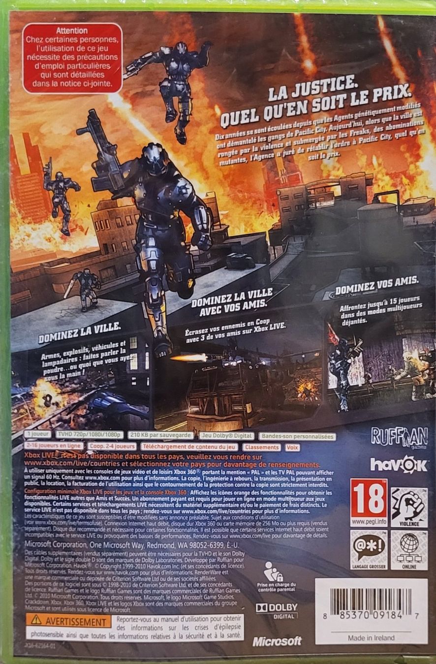 Microsoft Spiele: Xbox 360 – Crackdown 2 (Originalverpackt) – Neu und originalverpackt aus Münsingen von Heroism2010 1