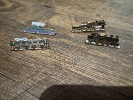 4er Set Historische Eisenbahn Pins Electa Basel