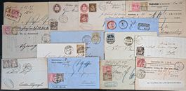 LOT ab 1864 Sitzende Helv. Belege verschied. selten ab 1.-