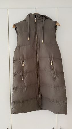 Daunenweste taupe Gr. S/36 - ungetragen