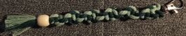 Handmade Macrame Keychain with Tassel - Green Tones