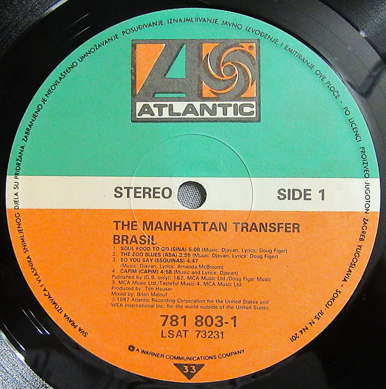 Schallplatten: The Manhattan Transfer - Brasil - LP ab CHF 7.00 – Gebraucht aus Auenstein von Padabimbim 5
