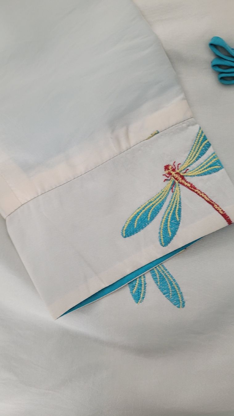 Giacche: Elegant Dragonfly Embroidered Silk Jacket – Nuovo (secondo la descrizione) da Winterthur venduto da sar_zg7p 3