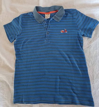 Jungs Polo-Shirt blau Gr. 128/134