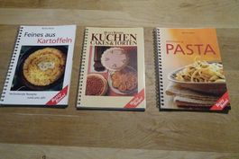 3 Bücher Betty Bossi (Pasta, Kuchen, Kartoffeln)