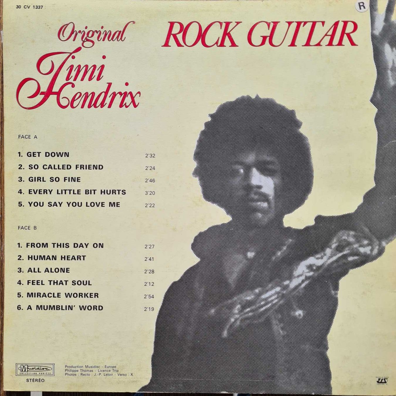Schallplatten: LP - Jimi Hendrix - Rock Guitar – Gebraucht aus Basel von Solarbebop 1