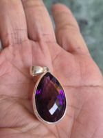 Silber Schmuck Anhänger Amethist Amethyst Edelstein
