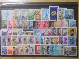 Türkei diverse Briefmarken 1 Steckkarte