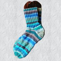 Handgestrickte Socken