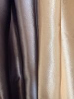 Luxuriöse Designer-Vorhänge in Taupe & Champagner – hochwert