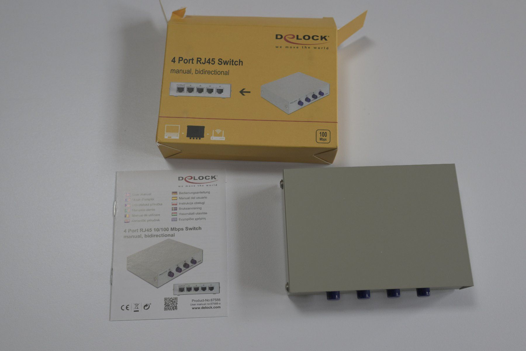 Laufwerke & Adapter: Switch 4 Port RJ45 D Lock – Neu und originalverpackt aus Säriswil von silberstift