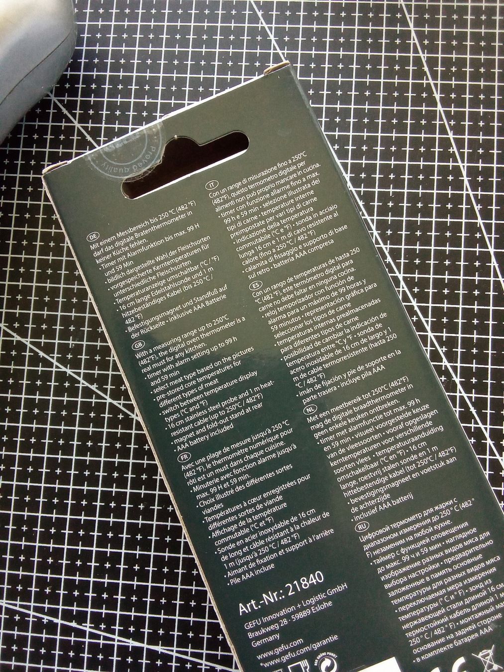 Elettrodomestici da cucina: GEFU digitales Bratenthermometer neu – Nuovo e nell'imballaggio originale da Oberengstringen venduto da Pepper6 2