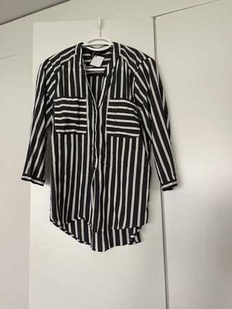 Vero Moda Bluse, gestreift, schwarz/weiss, Gr. S, neu! (54)